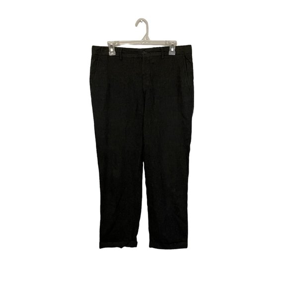 Polo Ralph Lauren Wool Pants Made in Italy Gray Cuffed Flat Front Mens 33x29. - Picture 1 of 11